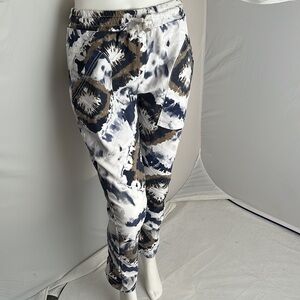 Free for Humanity multicolor tie dye cargo style jogger pants